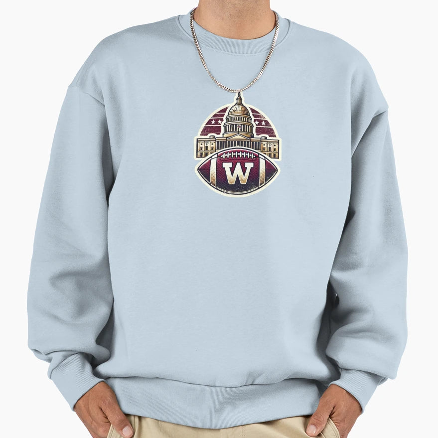 Washington Commanders Capitol Sweatshirt - Minimalist Print Men Women - T-Shirt, Sweatshirt, Hoodie