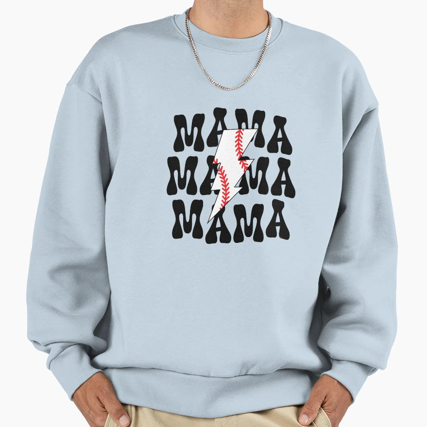 Baseball Mom Baseball Mama T-Shirt - Minimalist Print for Adults - T-Shirt, Sweatshirt, Hoodie