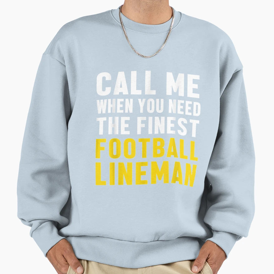 Lineman Call Offensive Defensive Sweatshirt - Aesthetic Graphic for Adults - T-Shirt, Sweatshirt, Hoodie