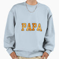 Papa Plaid Yellow Bold Fathers Day Sweatshirt - Streetwear Style Men Women - T-Shirt, Sweatshirt, Hoodie