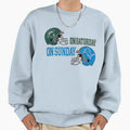 Spartan Saturday Lion Sunday Funny Sweatshirt - Trendy Graphic for Adults - T-Shirt, Sweatshirt, Hoodie