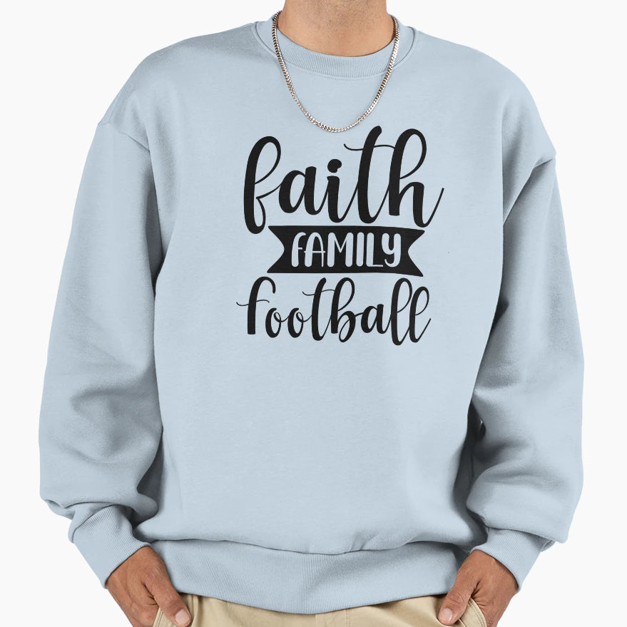 Family Football Sweatshirt - Aesthetic Graphic Men Women - T-Shirt, Sweatshirt, Hoodie