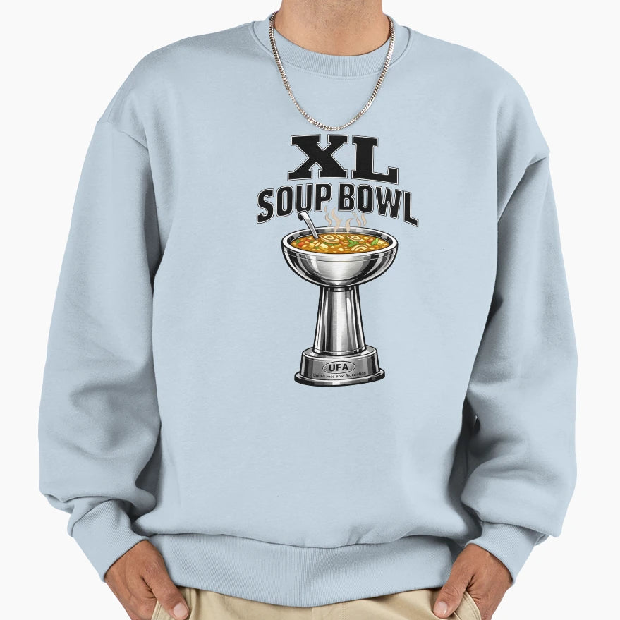 Xl Soup Bowl Sweatshirt - Fun Novelty Design for Adults - T-Shirt, Sweatshirt, Hoodie