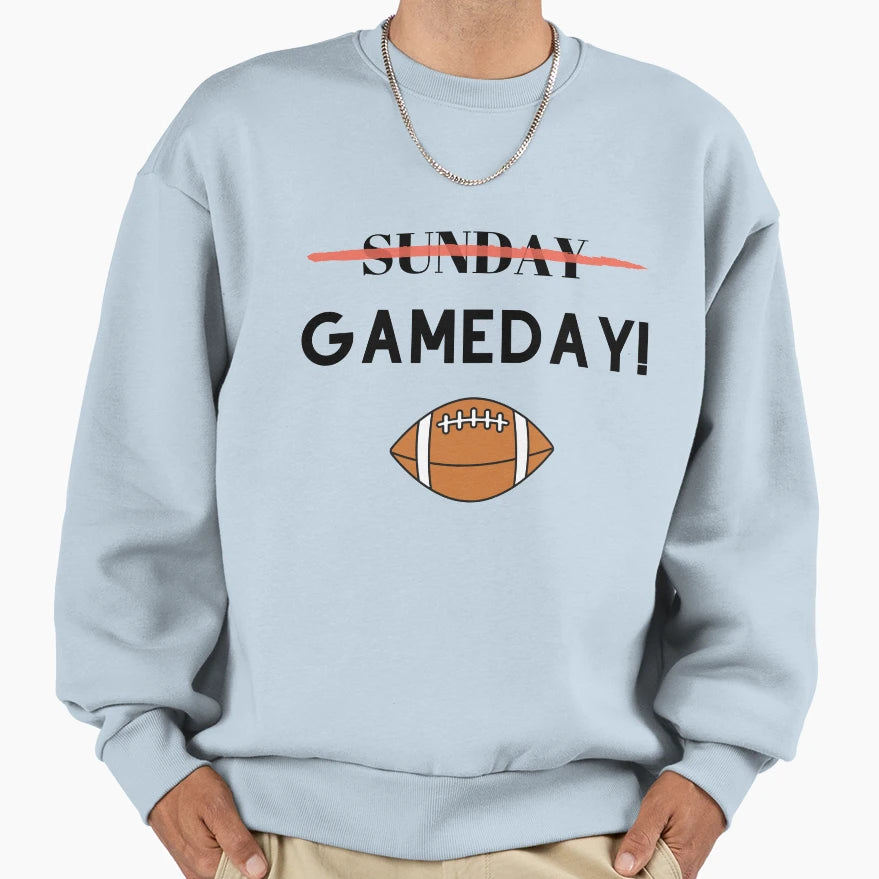 Its Gameday Football Time Sweatshirt - Custom Art Print Unisex - T-Shirt, Sweatshirt, Hoodie