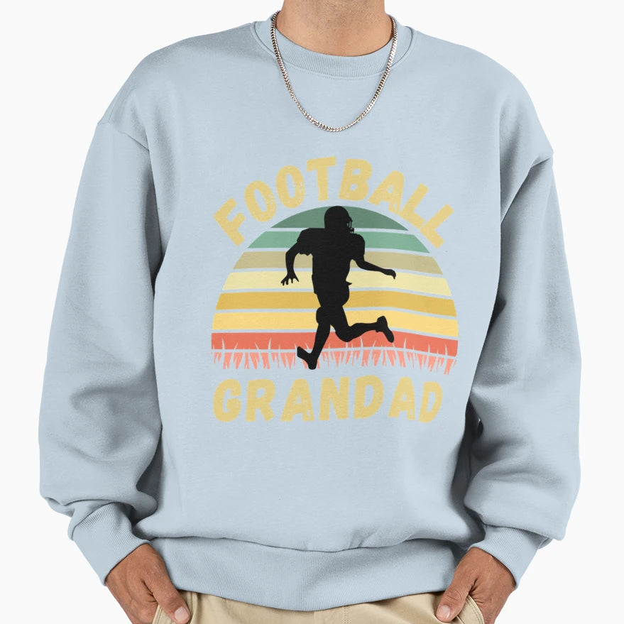 Football Grandad American Football T-Shirt - Custom Art Print Men Women - T-Shirt, Sweatshirt, Hoodie