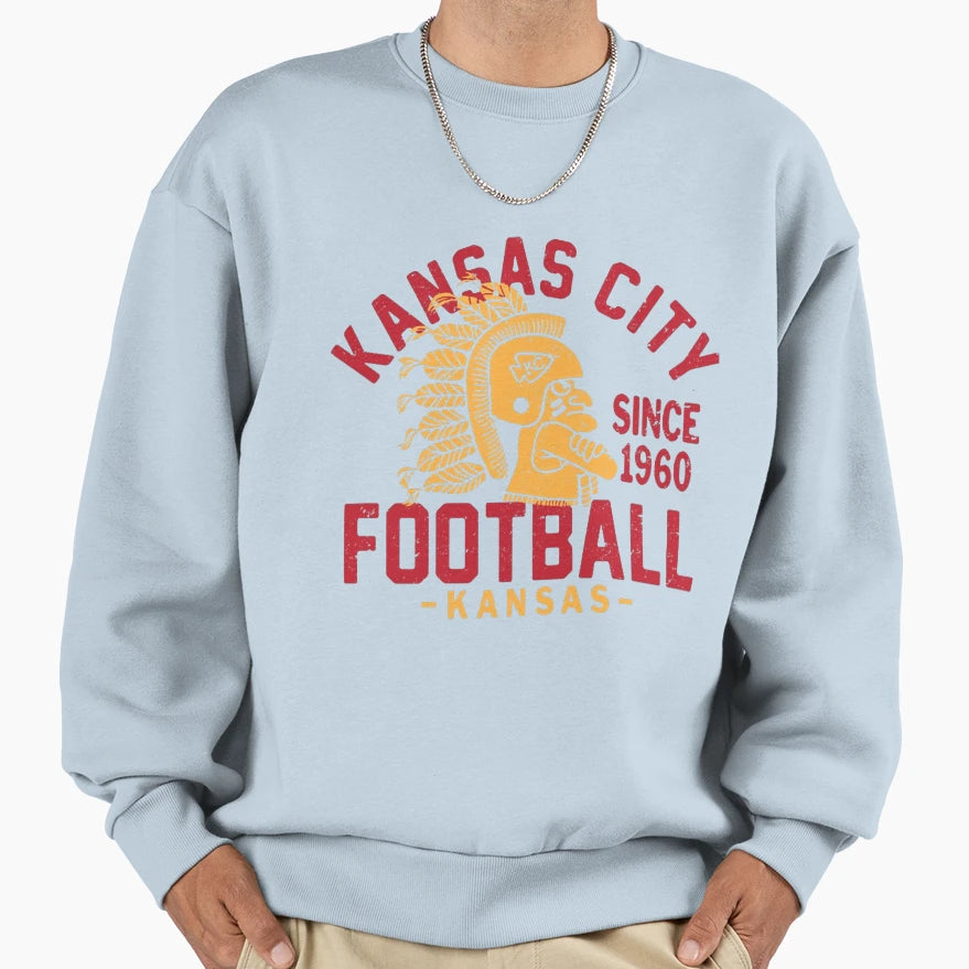 Art Kansas City Chiefs Sweatshirt - Minimalist Print for Adults - T-Shirt, Sweatshirt, Hoodie
