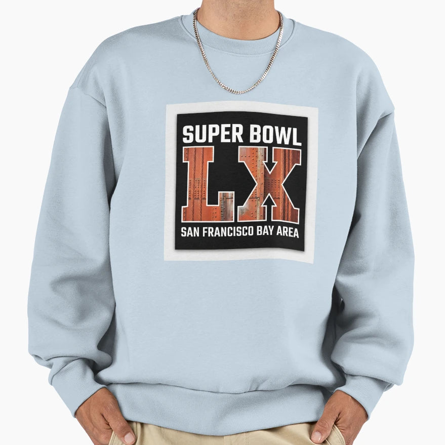 Lx Golden Gate Bay Area Football Sweatshirt - Fun Novelty Design Unisex - T-Shirt, Sweatshirt, Hoodie