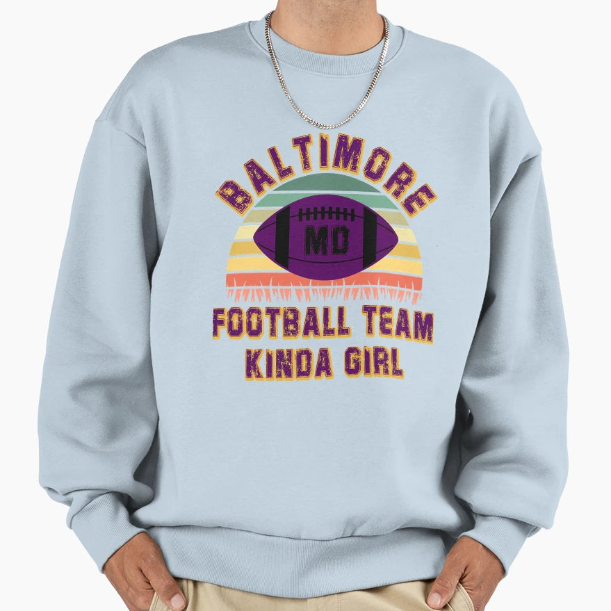 Baltimore Ravens Football Team Sweatshirt - Unique Graphic for Adults - T-Shirt, Sweatshirt, Hoodie