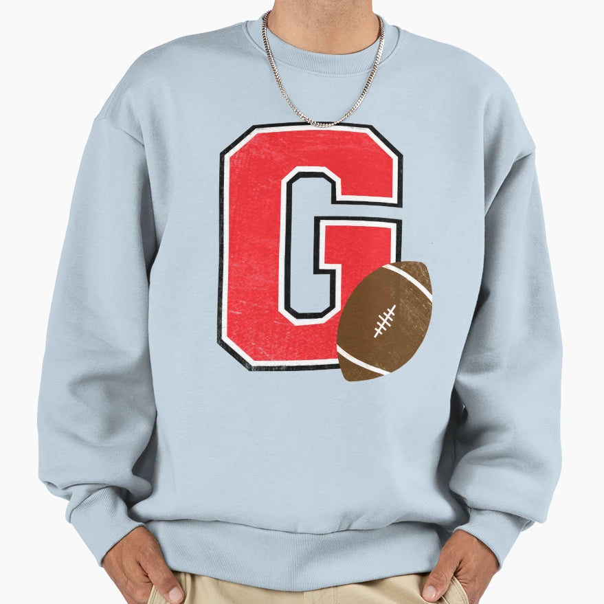 G Football Sweatshirt - Trendy Graphic for Adults - T-Shirt, Sweatshirt, Hoodie