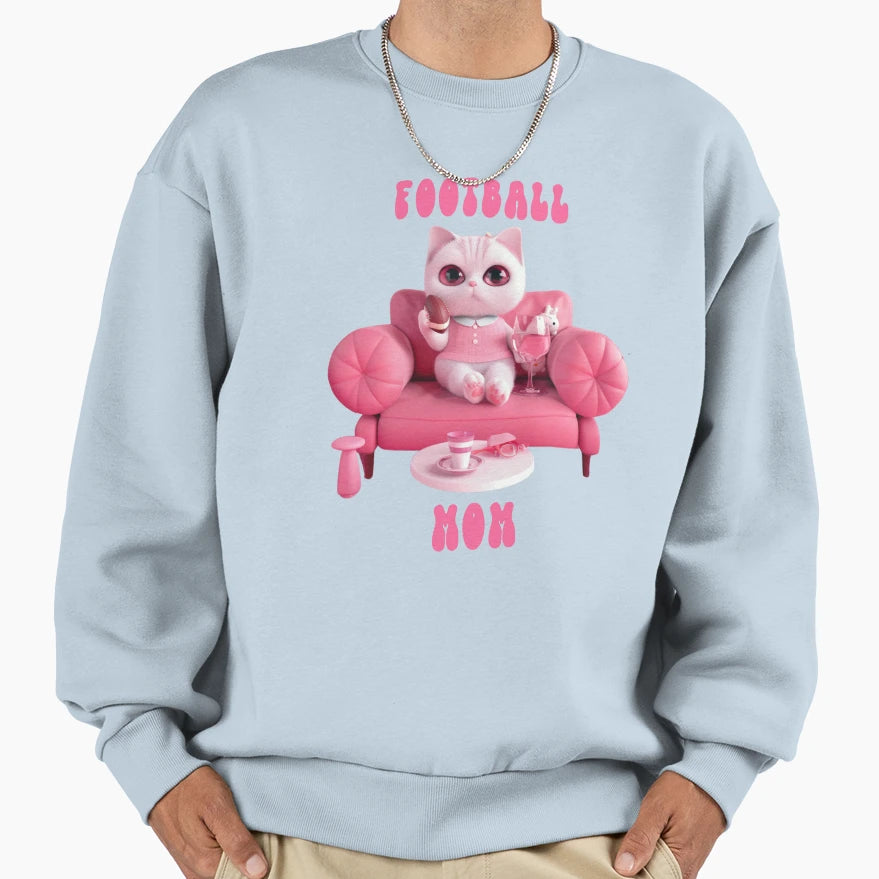 Football Mom Funny Sweatshirt - Casual Everyday Wear Unisex - T-Shirt, Sweatshirt, Hoodie