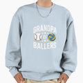 Grandpa Ballers Proud Baseball Sweatshirt - Custom Art Print for Adults - T-Shirt, Sweatshirt, Hoodie