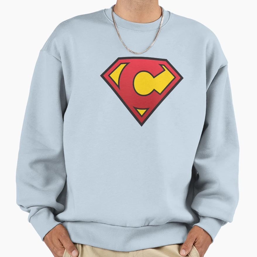 Super Letter C Sweatshirt - Trendy Graphic for Adults - T-Shirt, Sweatshirt, Hoodie