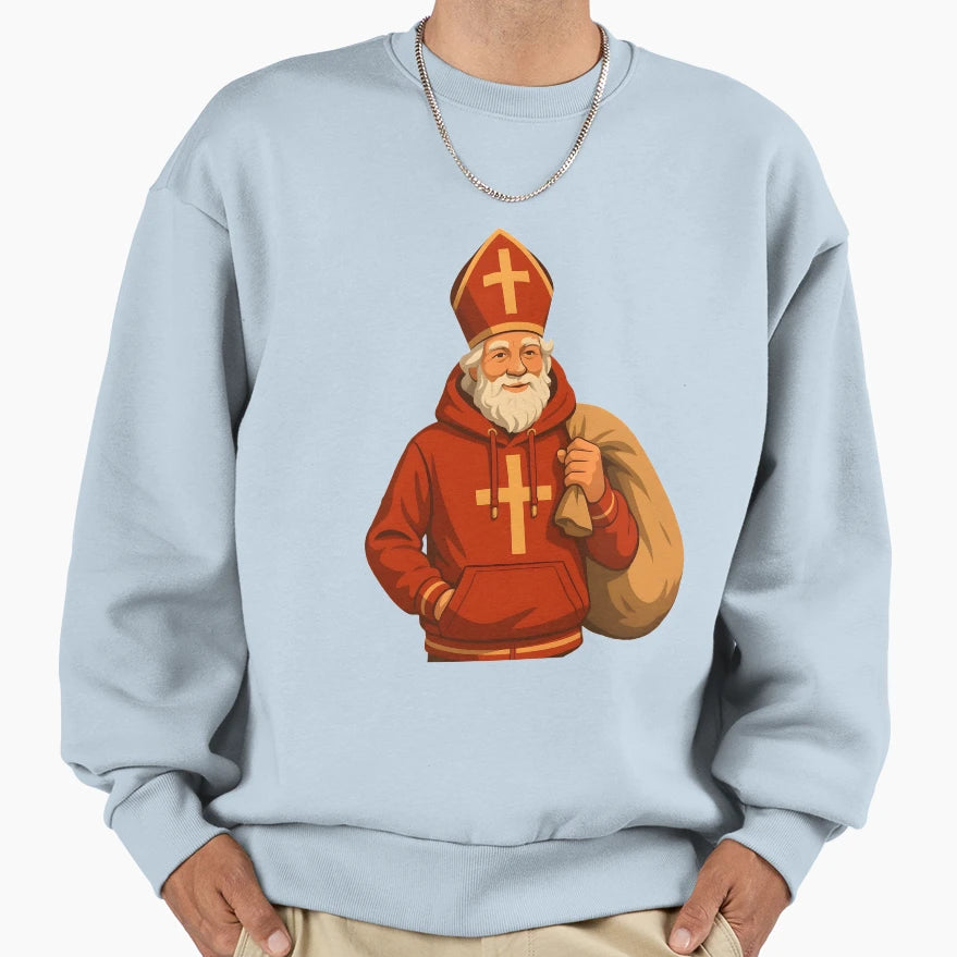 Saint Nicholas Red Hoodie - Novelty Apparel for Adults - T-Shirt, Sweatshirt, Hoodie