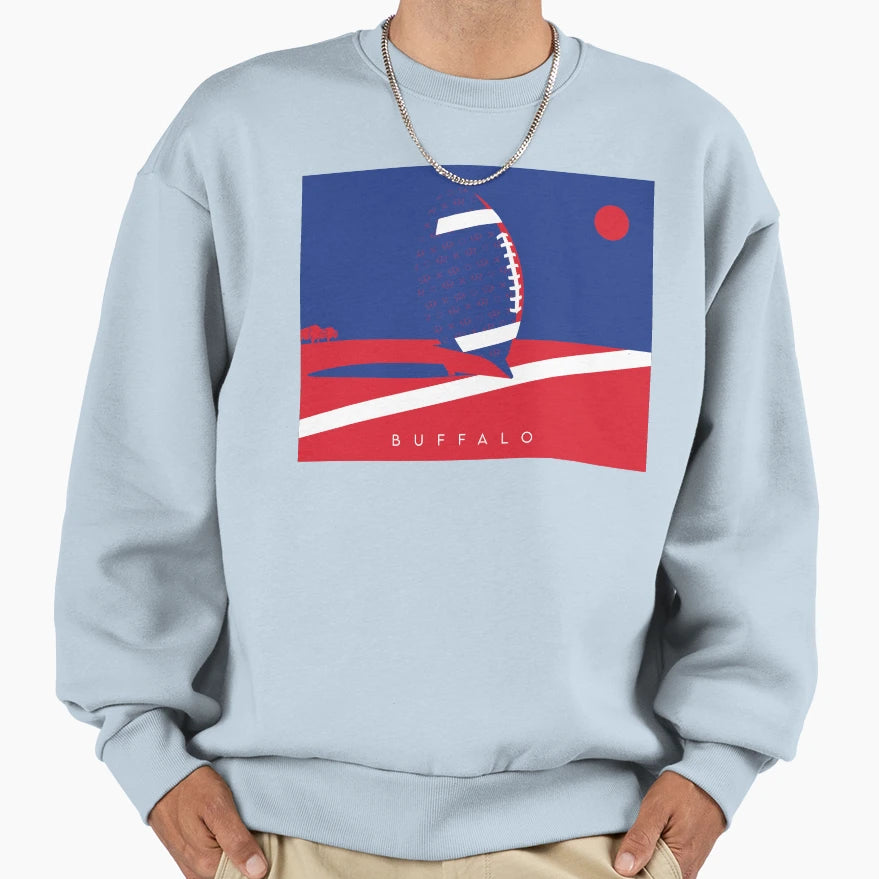 Buffalo Buffalo New York New York Sweatshirt - Graphic Print Unisex - T-Shirt, Sweatshirt, Hoodie