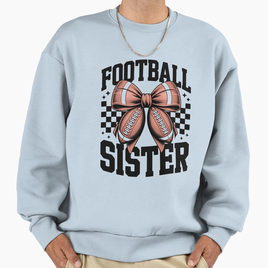 Coquette Bow American Football Sweatshirt - Trendy Graphic Men Women - T-Shirt, Sweatshirt, Hoodie