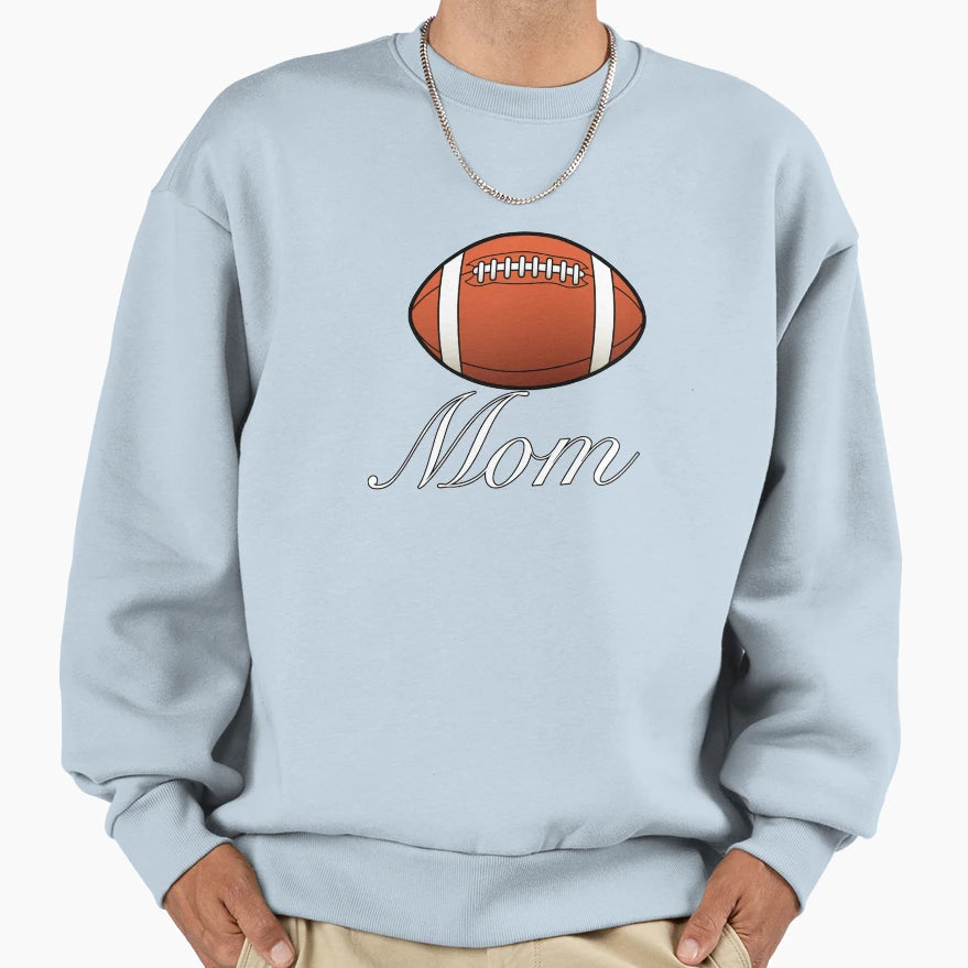 Football Mom Sweatshirt - Graphic Print for Adults - T-Shirt, Sweatshirt, Hoodie
