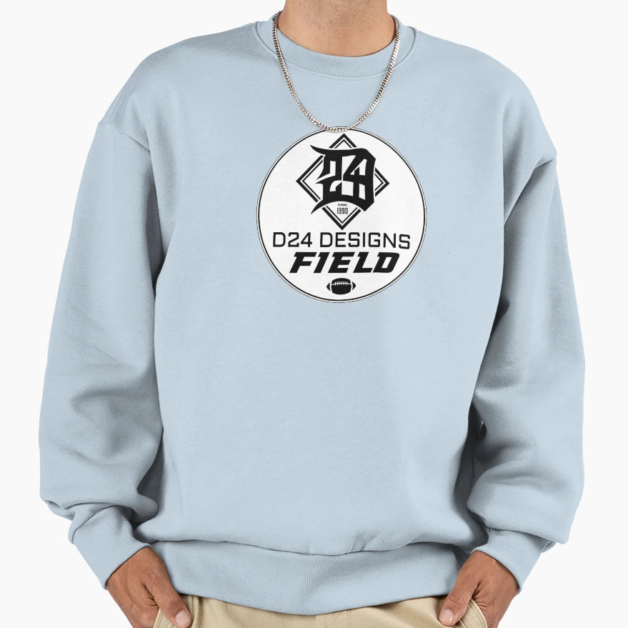 D24 Designs Field Sweatshirt - Minimalist Print Men Women - T-Shirt, Sweatshirt, Hoodie