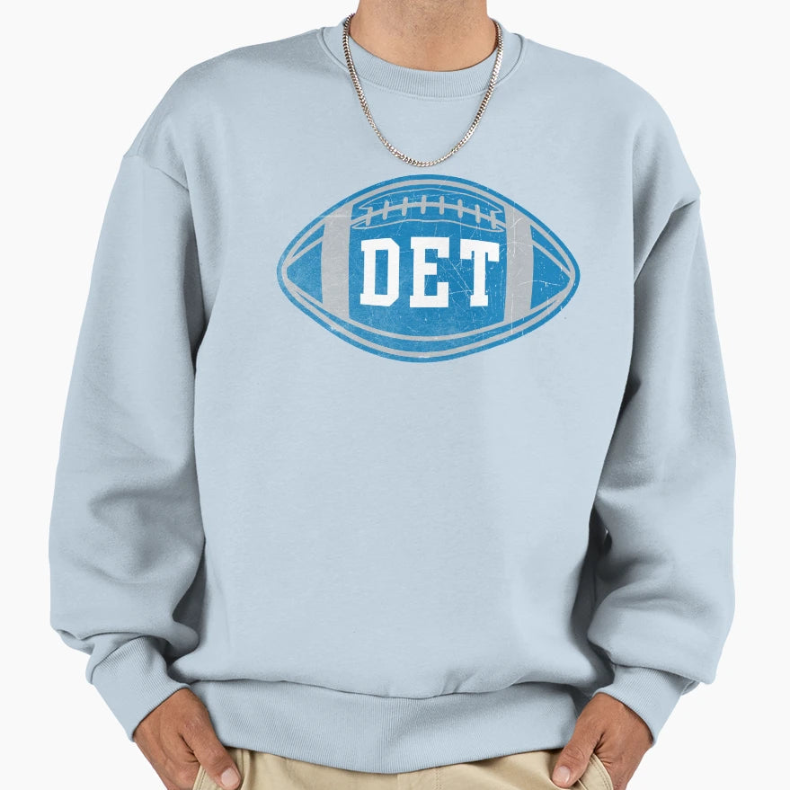 Detroit Throwback Football Sweatshirt - Fun Novelty Design Unisex - T-Shirt, Sweatshirt, Hoodie