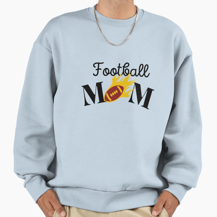 Football Mom Sweatshirt - Minimalist Print Unisex - T-Shirt, Sweatshirt, Hoodie