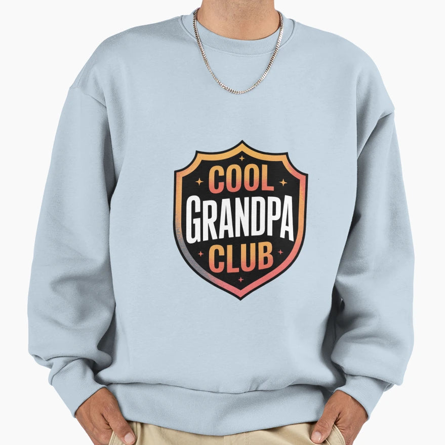 Grandpa Club Grandparents Mens Sweatshirt - Unique Graphic Men Women - T-Shirt, Sweatshirt, Hoodie