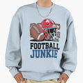 Passion Unleashed Football Junkie Sweatshirt - Minimalist Print for Adults - T-Shirt, Sweatshirt, Hoodie