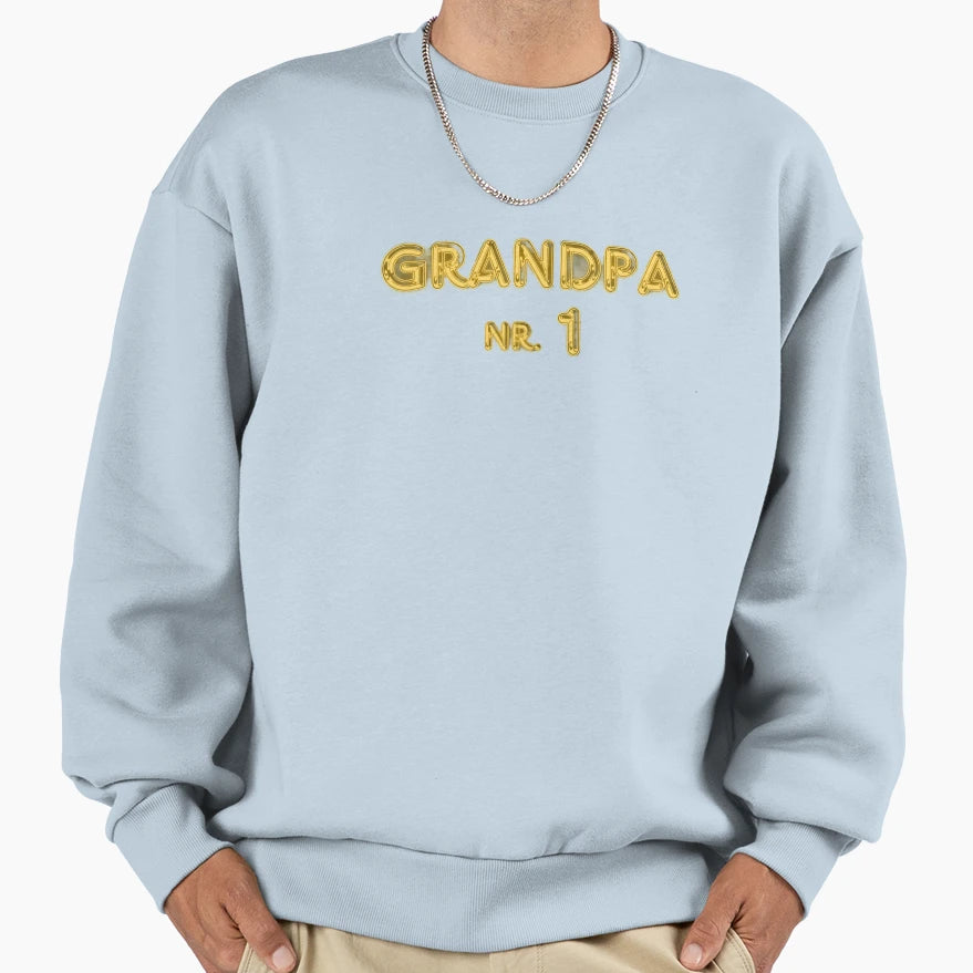 Grandpa Nr 1 Sweatshirt - Unique Graphic Men Women - T-Shirt, Sweatshirt, Hoodie