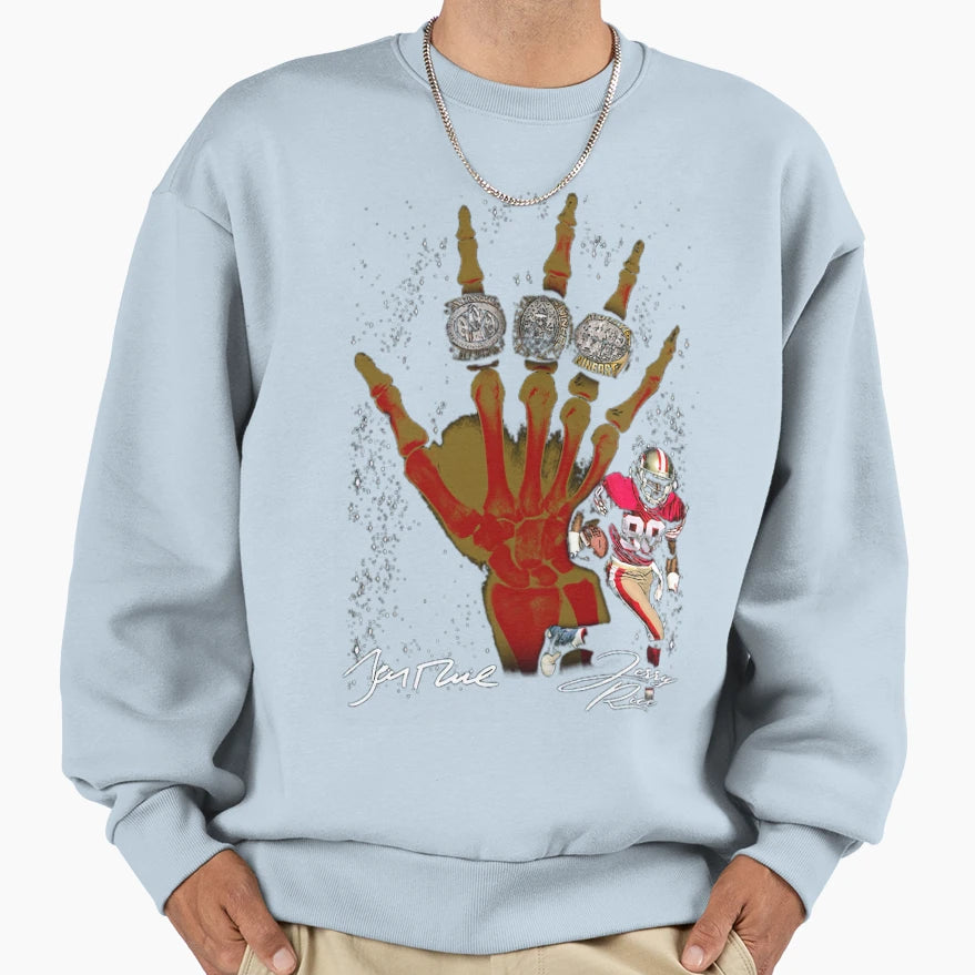 Jerry Rice X Ray Sweatshirt - Aesthetic Graphic for Adults - T-Shirt, Sweatshirt, Hoodie