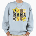 Mama Baseball Sports Mom Sweatshirt - Trendy Graphic for Adults - T-Shirt, Sweatshirt, Hoodie
