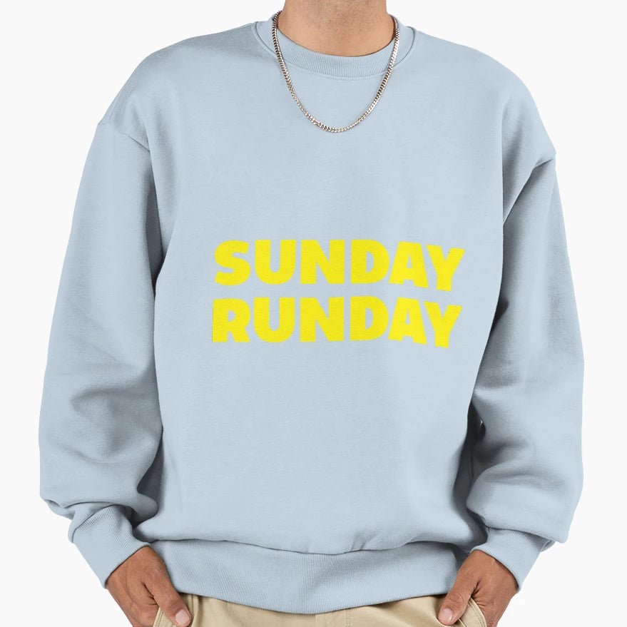 Sunday Runday Sweatshirt - Minimalist Print for Adults - T-Shirt, Sweatshirt, Hoodie