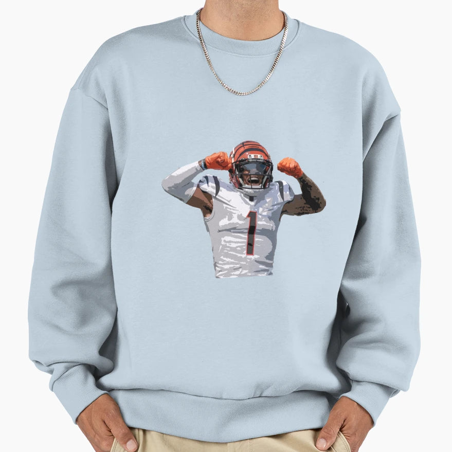 Jamarr Chase Sweatshirt - Aesthetic Graphic Men Women - T-Shirt, Sweatshirt, Hoodie