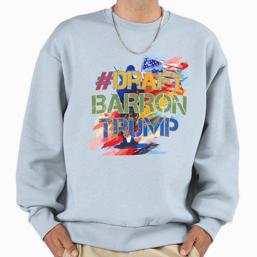 Draftbarrontrump Graffiti Meme Sweatshirt - Trendy Graphic for Adults - T-Shirt, Sweatshirt, Hoodie