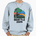 Seattle 2026 Space Needle Stadium T-Shirt - Aesthetic Graphic for Adults - T-Shirt, Sweatshirt, Hoodie