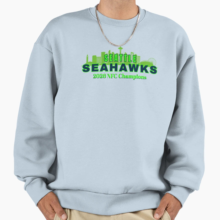 2026 Nfc Champions Sweatshirt - Aesthetic Graphic Men Women - T-Shirt, Sweatshirt, Hoodie