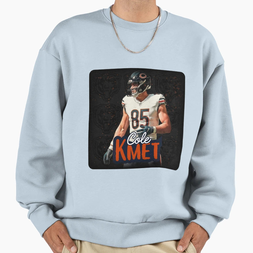 Cole Kmet Sweatshirt - Unique Graphic for Adults - T-Shirt, Sweatshirt, Hoodie