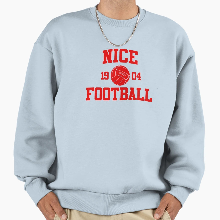 Nice Football Athletic College 2 Color Sweatshirt - Streetwear Style Unisex - T-Shirt, Sweatshirt, Hoodie