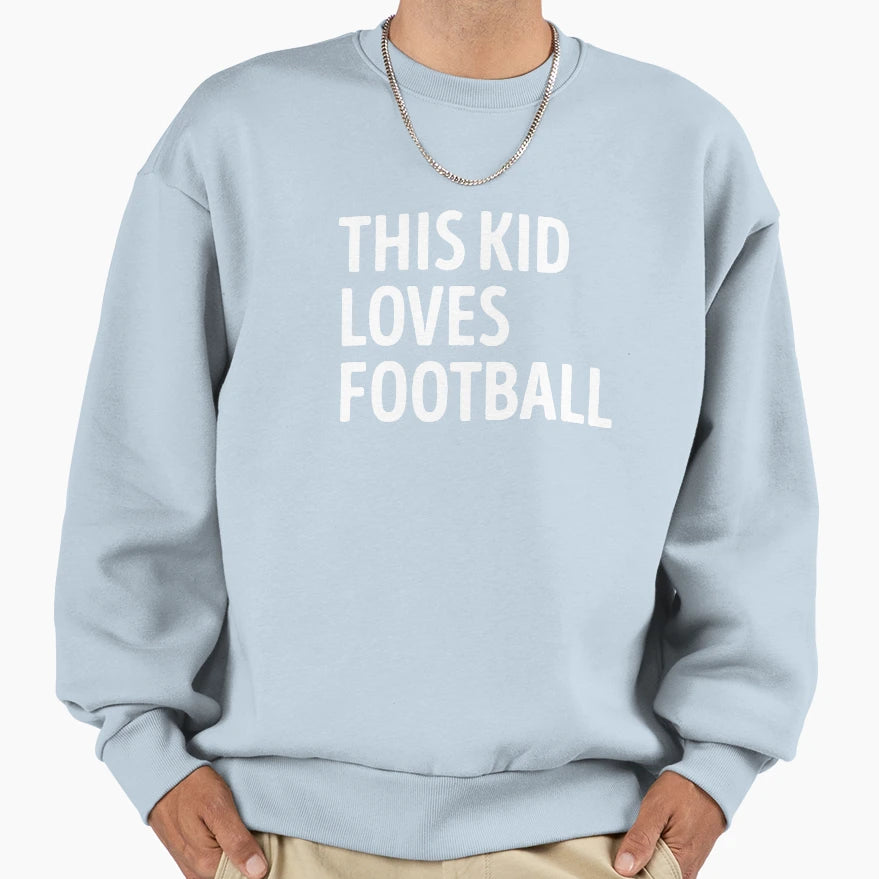 This Loves Football Player Sweatshirt - Custom Art Print Men Women - T-Shirt, Sweatshirt, Hoodie