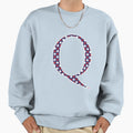 Letter Q Americana Stars Old Glory Red Sweatshirt - Graphic Print Unisex - T-Shirt, Sweatshirt, Hoodie
