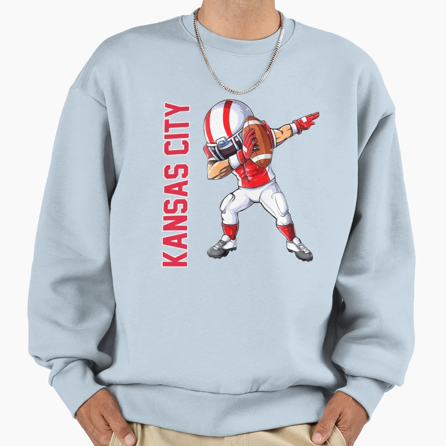 Kansas City Football Detroit Sweatshirt - Novelty Apparel for Adults - T-Shirt, Sweatshirt, Hoodie