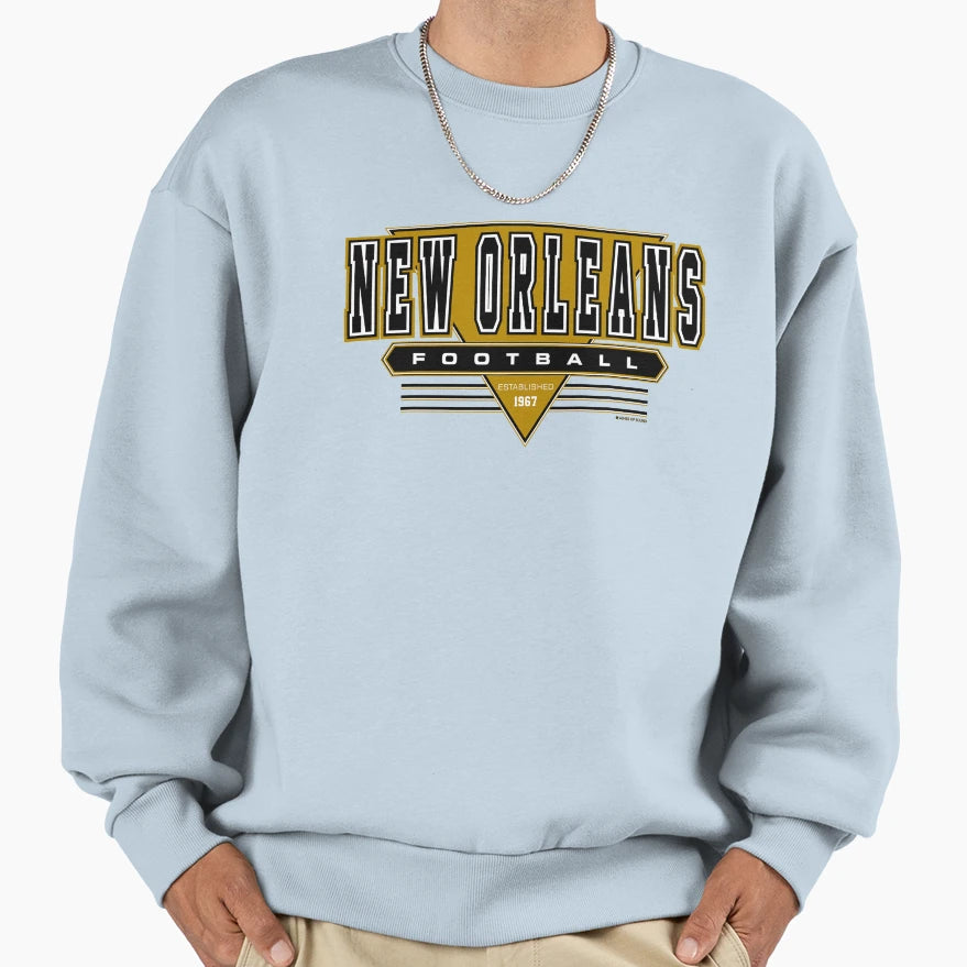 New Orleans Football Saints Sweatshirt - Fun Novelty Design for Adults - T-Shirt, Sweatshirt, Hoodie