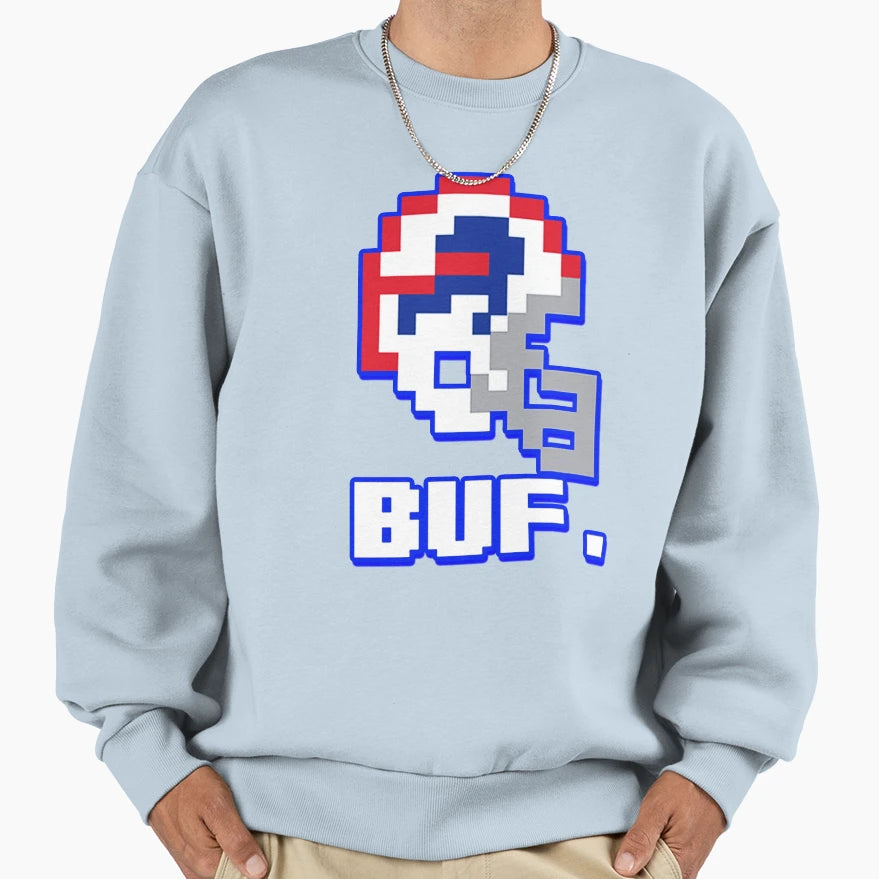 Buffalo Tecmo Bowl And T-Shirt - Custom Art Print Men Women - T-Shirt, Sweatshirt, Hoodie