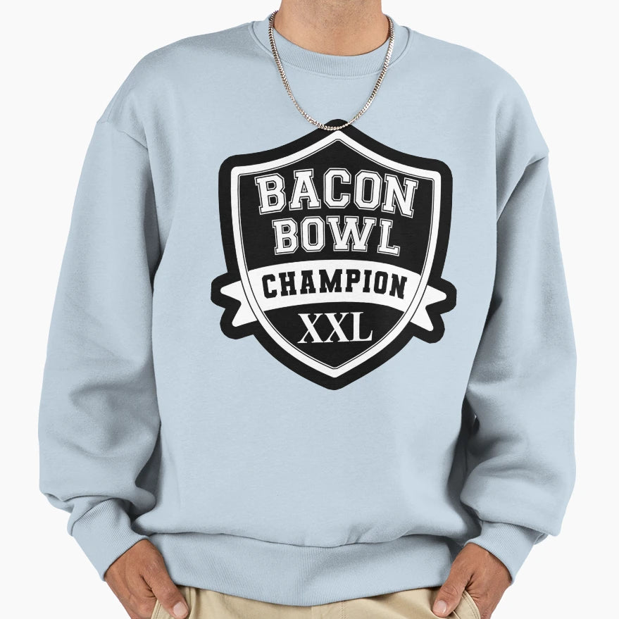 Super Bacon Bowl Champion Xxl Sweatshirt - Casual Everyday Wear for Adults - T-Shirt, Sweatshirt, Hoodie