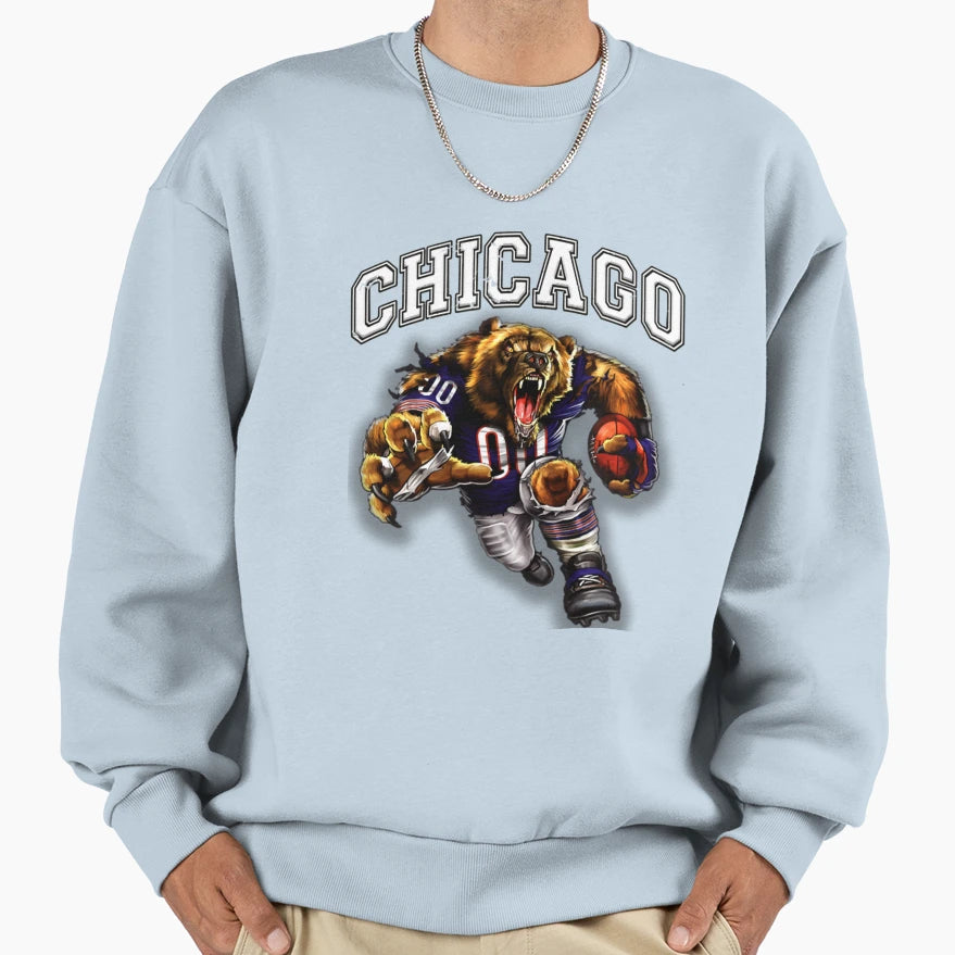 Football Chicago 1 Sweatshirt - Fun Novelty Design Unisex - T-Shirt, Sweatshirt, Hoodie