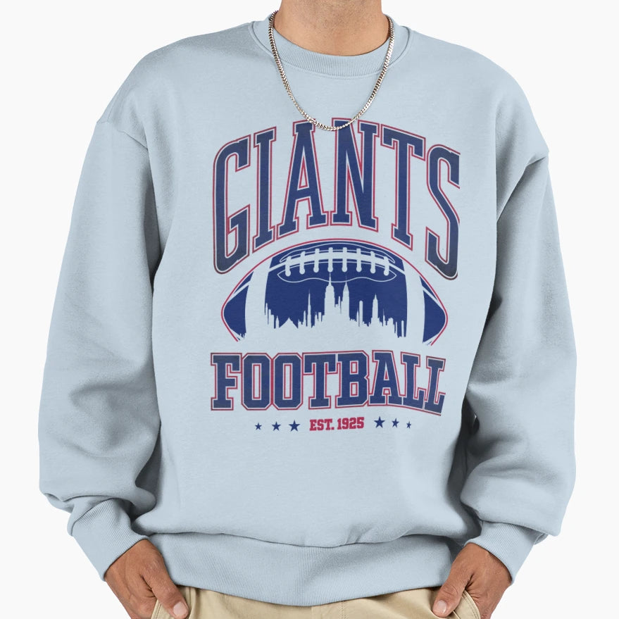 Art New York Giants Sweatshirt - Casual Everyday Wear for Adults - T-Shirt, Sweatshirt, Hoodie