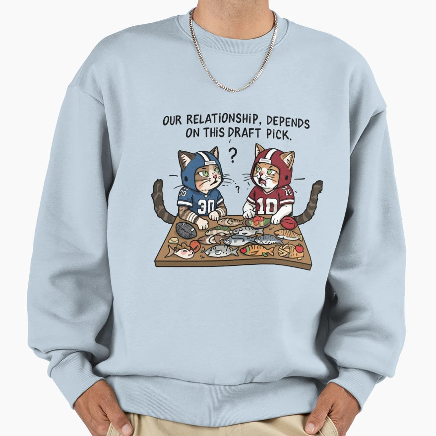 Our Relationship Depends This Sweatshirt - Minimalist Print Men Women - T-Shirt, Sweatshirt, Hoodie