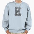 K Initial Letter Logo Sweatshirt - Minimalist Print for Adults - T-Shirt, Sweatshirt, Hoodie