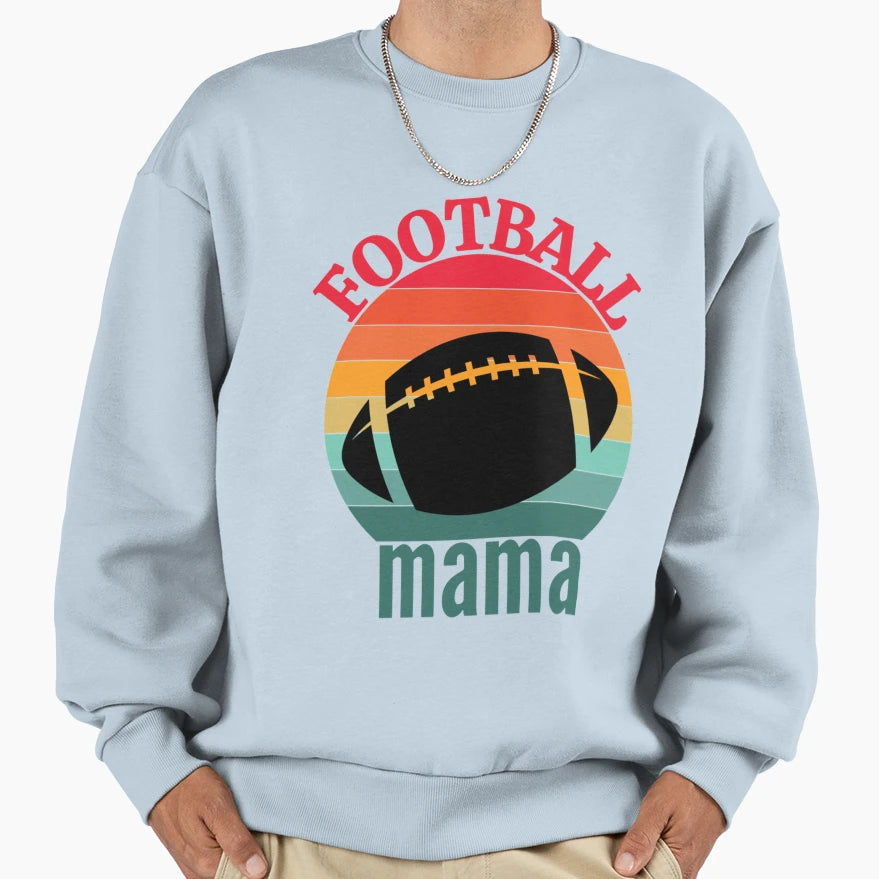 Football Mama T-Shirt - Trendy Graphic for Adults - T-Shirt, Sweatshirt, Hoodie