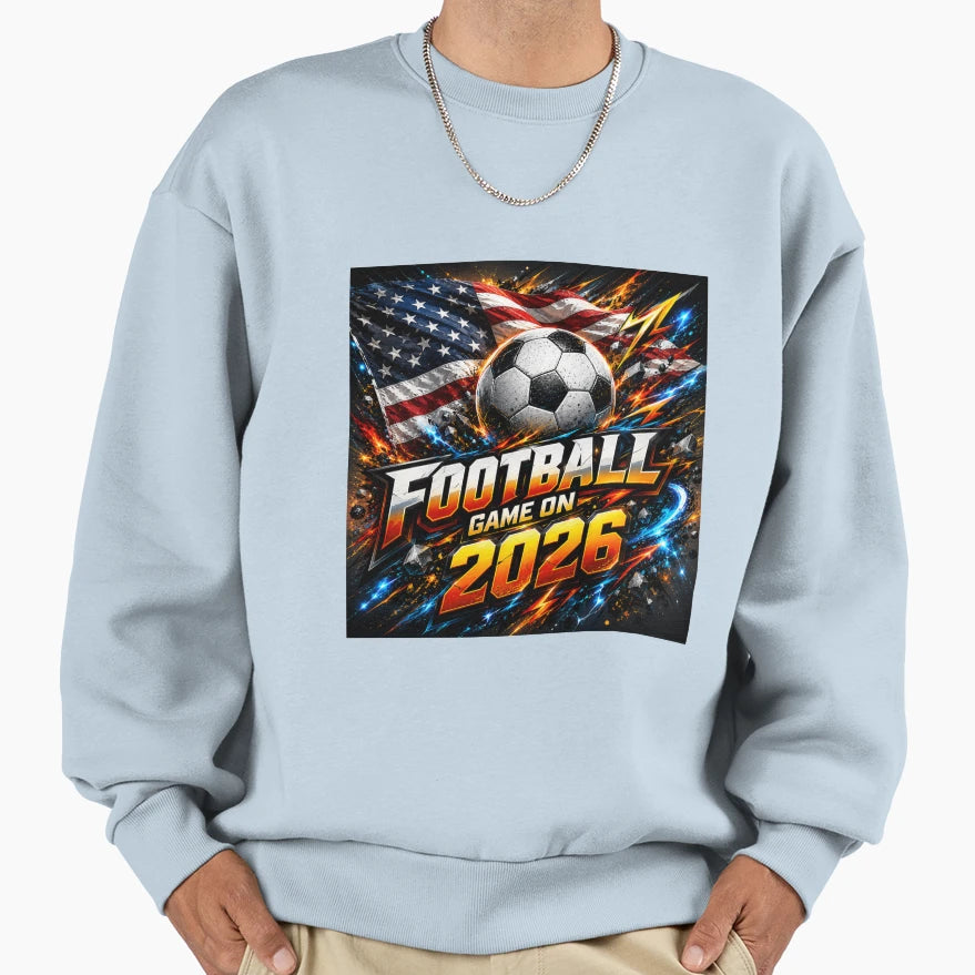 American Football Energy 2026 Sweatshirt - Aesthetic Graphic for Adults - T-Shirt, Sweatshirt, Hoodie
