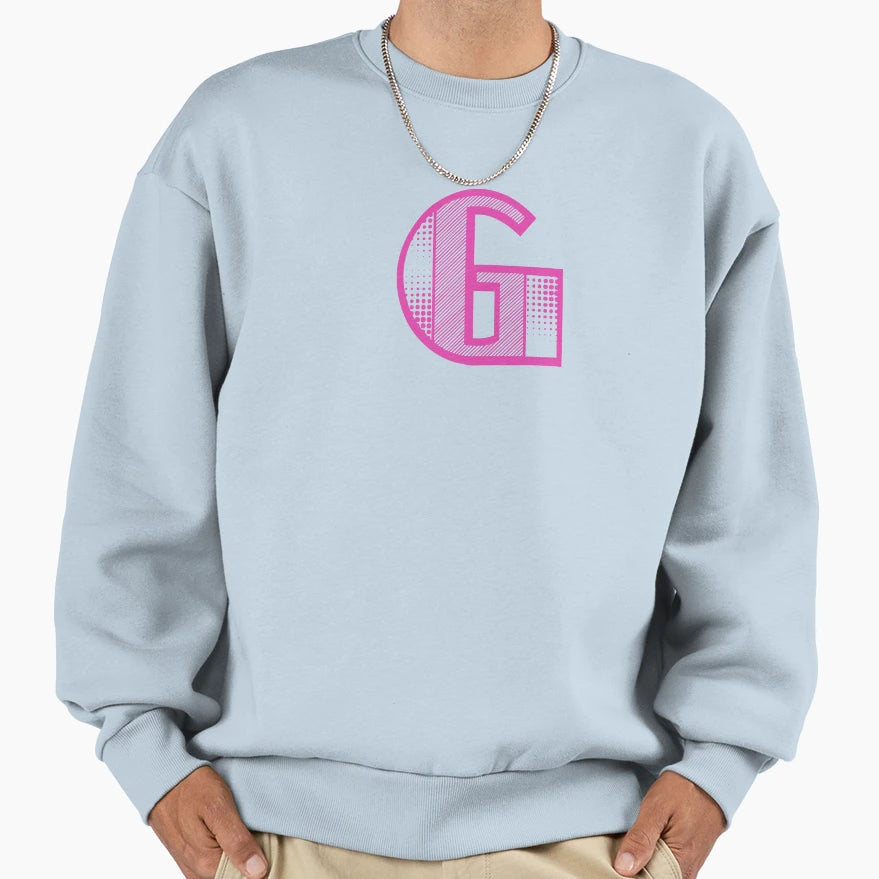 Modern Monogram Initial Letter G Sweatshirt - Graphic Print Unisex - T-Shirt, Sweatshirt, Hoodie