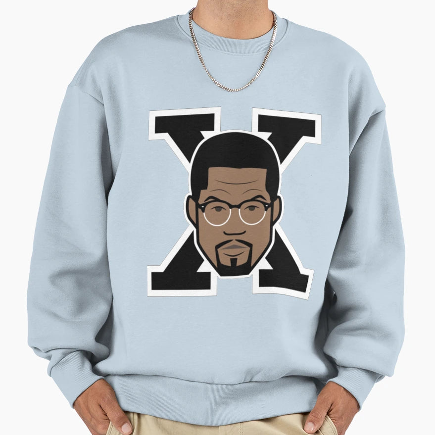 Black History Month Malcolm X Sweatshirt - Fun Novelty Design Men Women - T-Shirt, Sweatshirt, Hoodie