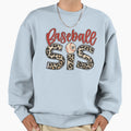 Baseball Sis Leopard Sports Sweatshirt - Graphic Print Unisex - T-Shirt, Sweatshirt, Hoodie